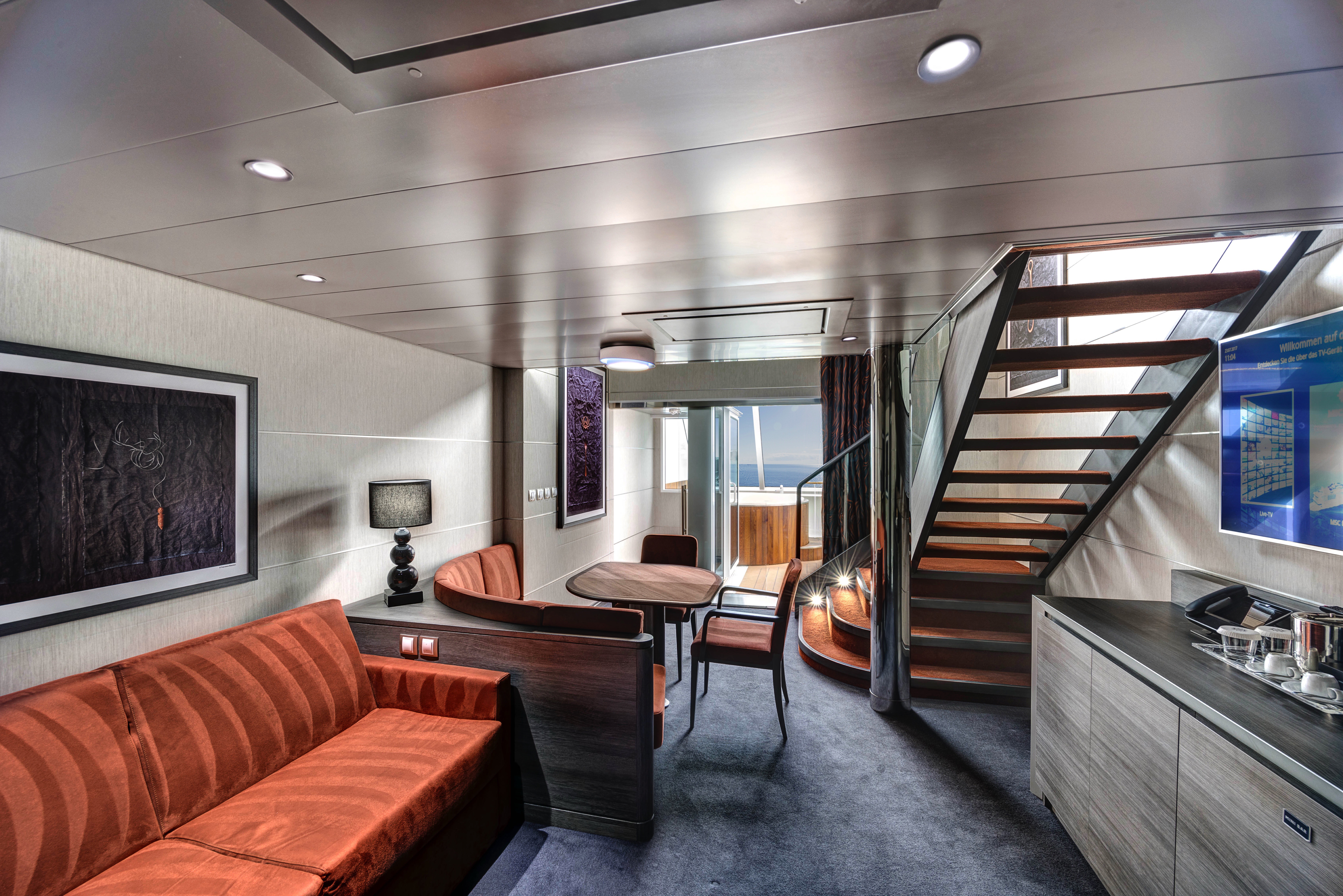 MSC Yacht Club Duplex Suite with Whirlpool